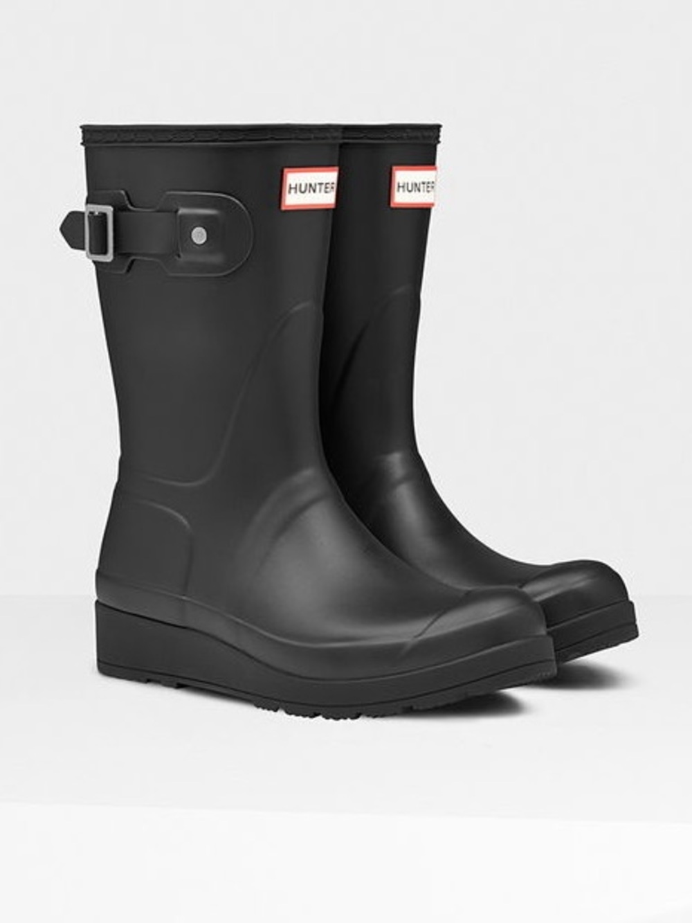 Hunter Original Short Wedge Rubber Boots Size 8